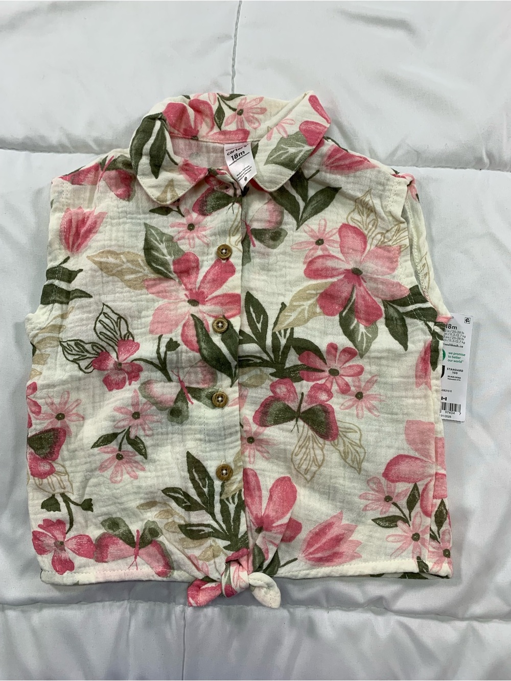 New carters shirt size 18M